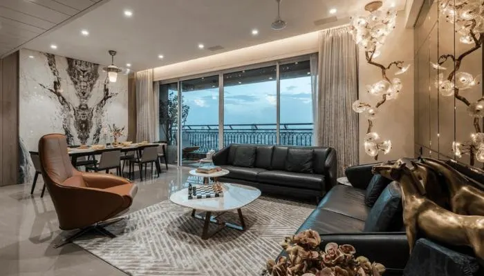 Elegant bedroom design in Navraj Kingstowns